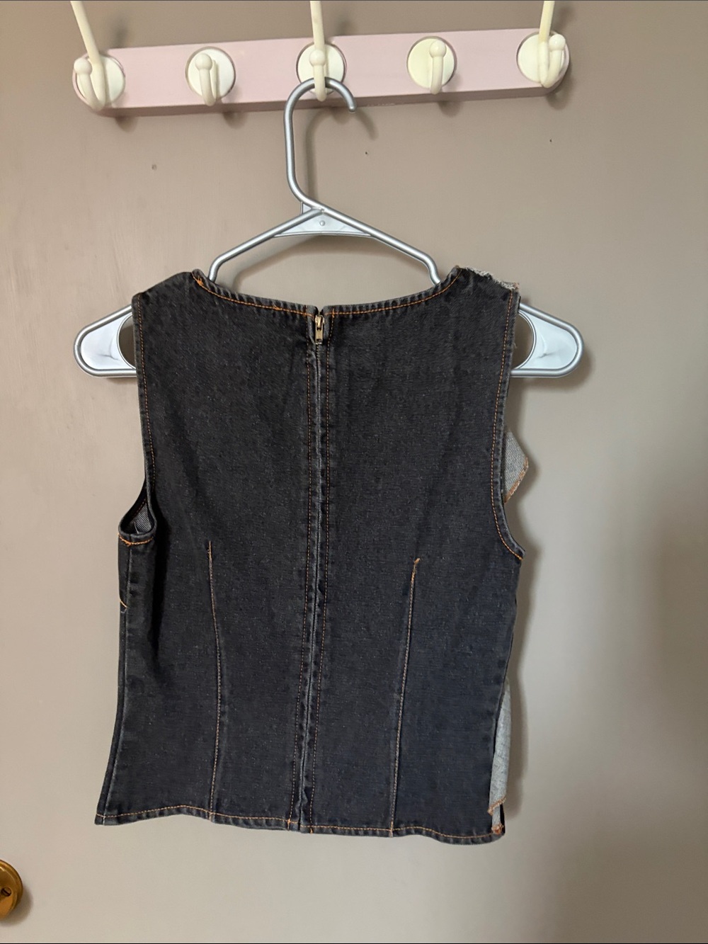 Lioness Charcoal Denim Ruffle Shell - Picture 3 of 3